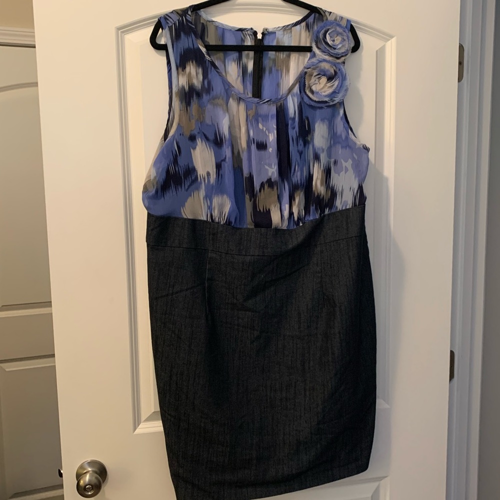 Dress Barn blouse top/pencil bottom dress